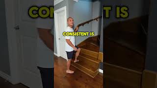 Calf Raise Exercises for Seniors homeworkout beginnerworkout stairs mobility senior [upl. by Atinus]