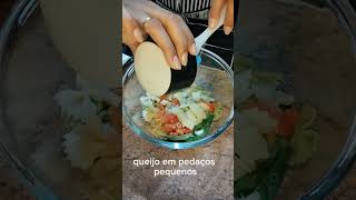 ✨Salada de macarrão com espinafre✨vidasaudavel food cooking comidasaludable comidamediterranea [upl. by Niak920]