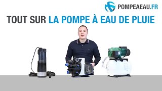 Pompe à eau de pluie  Conseils pour faire le bon choix [upl. by Sivra]