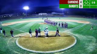 Woodstock River Bandits host the Purcellville Cannons [upl. by Zerlina742]