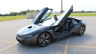 2014  2015 BMW i8  Review in Detail Start up Exhaust Sound and Test Drive [upl. by Sileas]