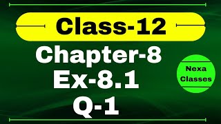 Class 12 Ex 81 Q1 Math  Chapter8 Class12 Math  Application of Integrals  Ex 81 Q1 Class 12 Math [upl. by Stafani804]