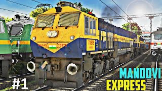 10103 Mandovi Express in Train Simulator  Konkan Railways [upl. by Surdna]