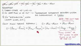 Conservation of Energy part 1  Lecture 51  Chemical Engineering Fluid Mechanics [upl. by Solly]