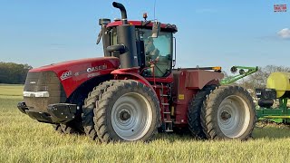 NEW Case IH AFS 420 STEIGER Tractor Planting Corn [upl. by Sinaj]