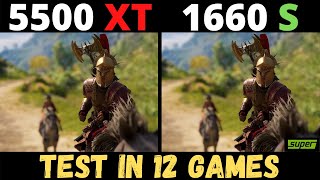 RX 5500 XT VS GTX 1660 SUPER TEST IN 12 GAMES [upl. by Bartlett195]