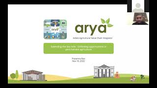 Arya Indias PostHarvest Value Chain Integrator [upl. by Eillah]