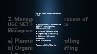 UGC NET Human Resource Management HRM drishtipcs [upl. by Pettiford]