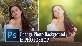 Adding Background To A Photo Easily Photoshop Tutorial [upl. by Oflunra550]