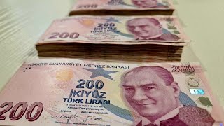 100000 Turkish lira TRY Counting [upl. by Parsaye]