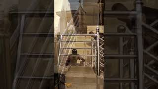 Staircase  Railings installation sierraleone building build [upl. by Enyawd174]