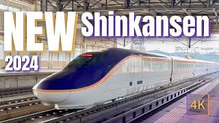 NEW Shinkansen E5E8 Series 2024 Test Run Video  Ambient Sound 4K 東北・山形新幹線 E5・E8系試運転映像集 高速通過 [upl. by Ecnerrat]