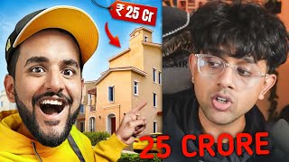 Rachitroo on 25 Crore HOUSE TOUR of FUKRA and TRIGGERED INSAAN [upl. by Adair]