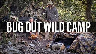 WILD CAMP  Bug out bag wild camping and cooking in the African bush [upl. by Nemad]