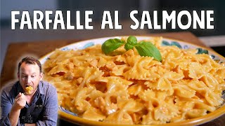 Denna pasta måste du testa  Farfalle al Salmone  Ett Gott Land [upl. by Fadiman]