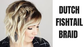 FISHTAIL BRAID FOR SHORT HAIR [upl. by Gignac]