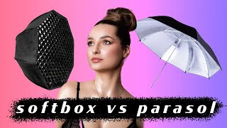 Softbox vs parasol [upl. by Savadove]