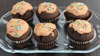 Chocolate Cupcakes With Creamy Filling Recipe By Cooking Fever [upl. by Lambrecht]