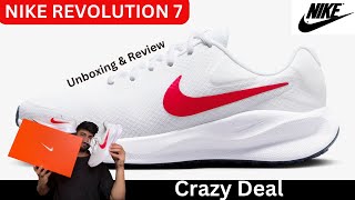 Nike Revolution 7 Unboxing and Review  Nike Revolution 7 Running Shoes [upl. by Kopaz]