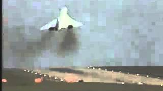 Concorde crosswind landing and Go Around [upl. by Llabmik24]