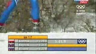 Winter Olympics Salt Lake City 2002  1010 km pursuit freestyle part 2 of 4 [upl. by Ain]