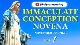 THE IMMACULATE CONCEPTION NOVENA DAY 1 🙏 November 29 2023 🙏 Holy Rosary Today holyrosarytoday [upl. by Attenod652]