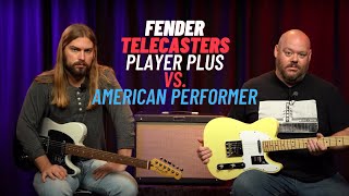 Fender Telecasters Player Plus vs American Performer [upl. by Lassiter]