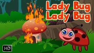 Lady Bug Lady Bug With Lyrics  Nursery Rhymes for Children [upl. by Idoux]