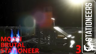 Stationeers survival  Moon quotBrutalquot quotStationeerquot  E3 Gas handling Fridge Deep Miner [upl. by Aiyot]