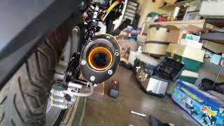 How to adjust GY6 NCY Shocks Exhaust NCY Carburetor Lights 8 of 12 [upl. by Borrell]