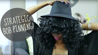 HOW TO SECURE HATS ON NATURAL HAIR [upl. by Edris]