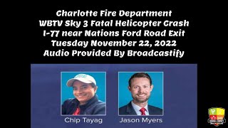 Charlotte Fire Department  WBTV News Sky 3 Fatal Crash  11222022 [upl. by Arahd]