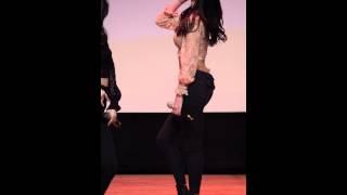 150327 세계군인체육대회 위촉식 02 HelloVenus  끈적끈적 나라／직캠 Fancam Vertical [upl. by Shum942]