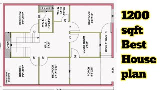 1200sqft house 🏠 plan 40×30 house plan [upl. by Felipe]