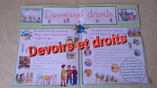 Devoirs et droits projet de classe projetdeclasse [upl. by Derayne]