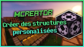 TUTO FR Créer des structures Minecraft avec un mod MCreator [upl. by Gianna]