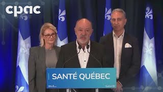 Le ministre Christian Dubé annonce les premiers dirigeants de Santé Québec – 29 avril 2024 [upl. by Barron691]