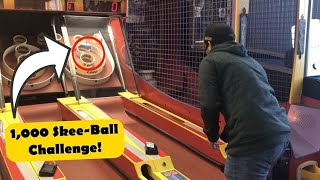 1000 SkeeBall Challenge  Rolling 1000 SkeeBalls  1000 Subscriber Commemoration  Thank you [upl. by Cathey]