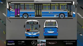 colectivos Argentina Bus24 diseños [upl. by Anelys]