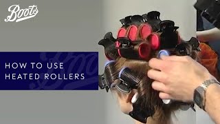 Hair Tutorial  How To Use Heated Rollers  Boots UK [upl. by Jensen]