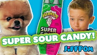 Unboxing SUPER SOUR Candy  Jiffpom [upl. by Carpet546]