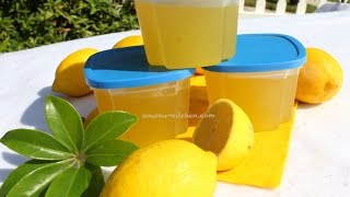 Concentré de jus de citron maison مركز الليمون وصفات رمضانيةLemon concentrate juice recipe [upl. by Antonie311]