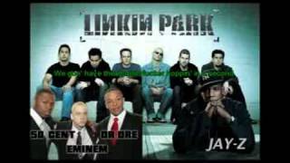 NumbEncore Remix ft Eminem Dr Dre 50 Cent LP Jay Z Lyrics sync [upl. by Nottnerb475]