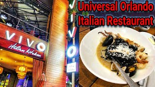 Vivo Italian Kitchen Restaurant  Universal Studios Orlando Citywalk [upl. by Airotkiv675]