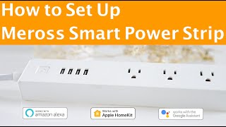 How to install Meross smart waterproof outdoor plug and connected to your phone  Meross [upl. by Euqirdor]