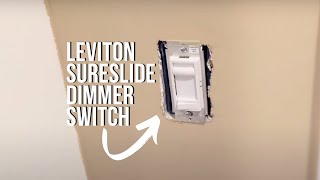 How to Program A Leviton SureSlide Dimmer Switch [upl. by Eldnik]