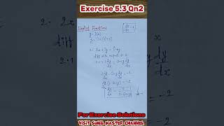 Exercise 52 Question No 2 Class12 Chapter 05 Exercise 52 Sol  Differentiability and Continuity [upl. by Brownson]