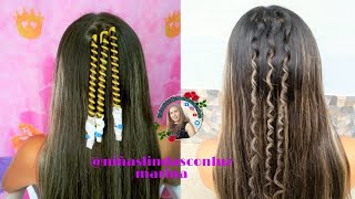 ✨COMO HACER CRESPOS CON ESPIRALES ✨HOW TO MAKE CURLS WITH SPIRALS✨CARA MEMBUAT IKAL DENGANSPIRAL [upl. by Belva674]