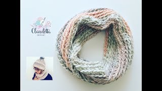 Crochet easy COWL  BEGINNER [upl. by Koppel]