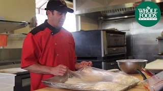 How to Prepare Pizza Dough  Local Love 101  Whole Foods Market [upl. by Gervais]